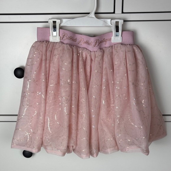 Disney Bippity Boppity Boutique Pink Sequin Tulle Skirt - Small - Picture 1 of 8